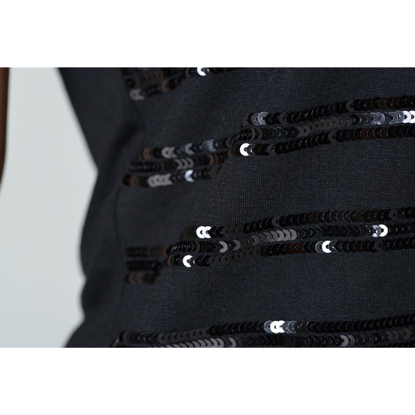 SY013針織車(chē)珠片短袖細節圖